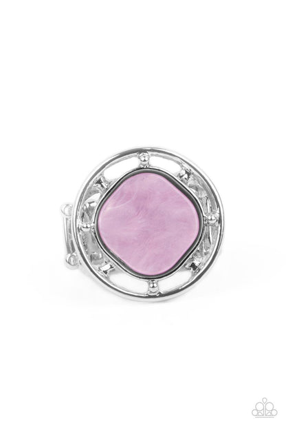 Encompassing Pearlescence Purple Ring - Jewelry by Bretta