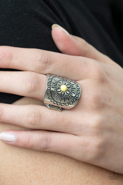 Radiating Whimsy Yellow Ring - Jewelry by Bretta