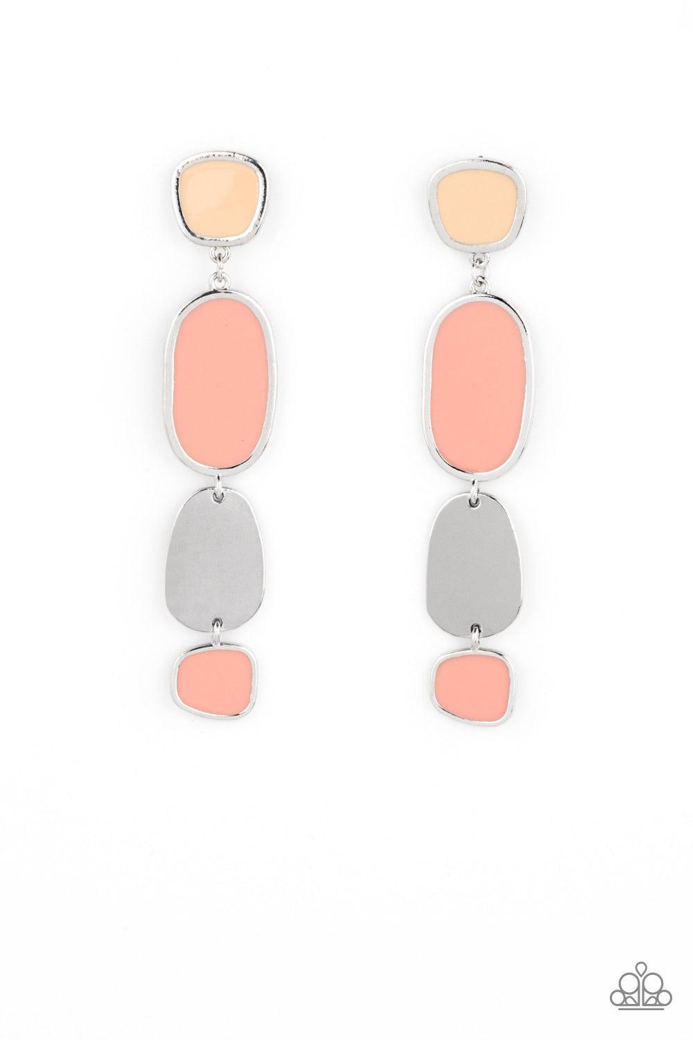 All Out Allure Orange Earrings - Jewelry by Bretta