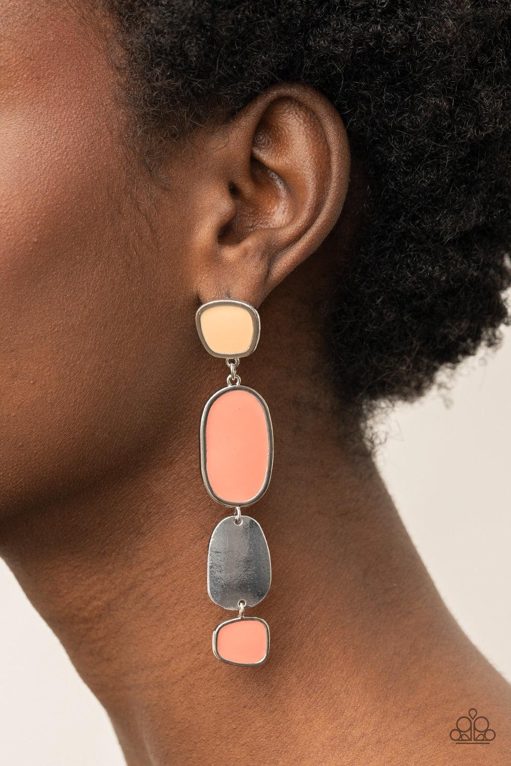 All Out Allure Orange Earrings - Jewelry by Bretta