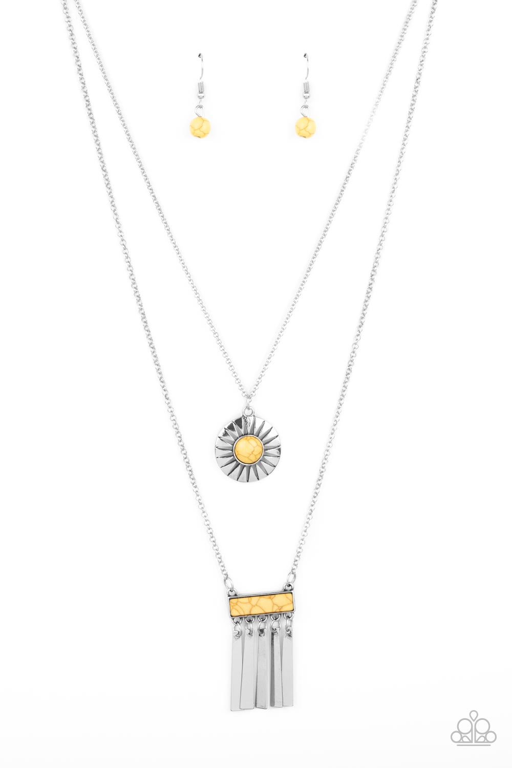 Sunburst Rustica Yellow Necklace - Jewelry by Bretta
