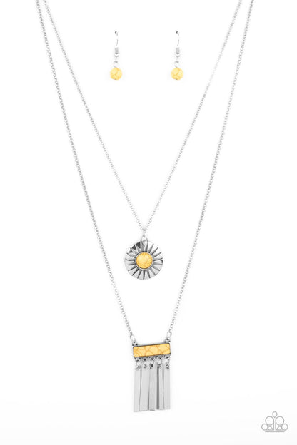 Sunburst Rustica Yellow Necklace - Jewelry by Bretta