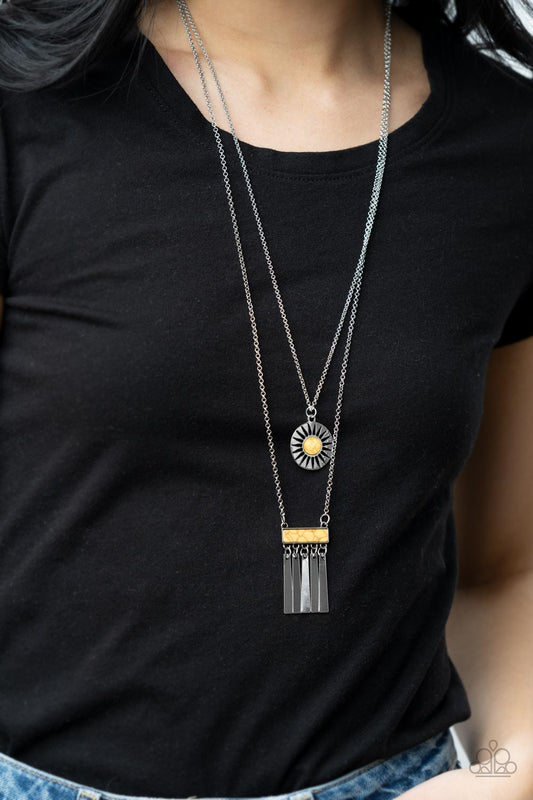 Sunburst Rustica Yellow Necklace - Jewelry by Bretta