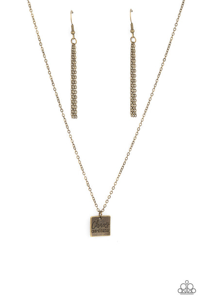 Chaos Coordinator Brass Necklace - Jewelry by Bretta