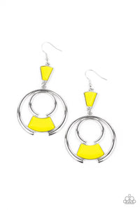 Deco Dancing Yellow Earrings - Jewelry by Bretta