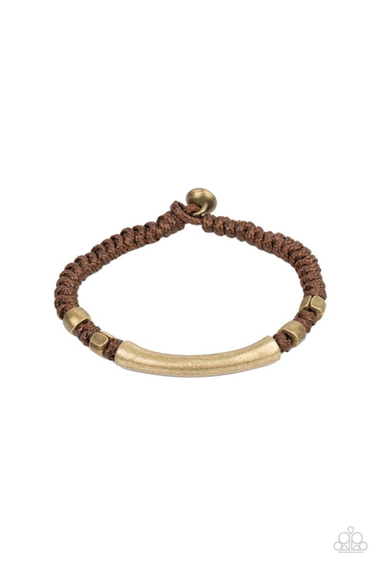 Grounded in Grit Brown Bracelet - Jewelry by Bretta