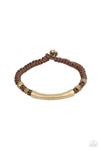 Grounded in Grit Brown Bracelet - Jewelry by Bretta