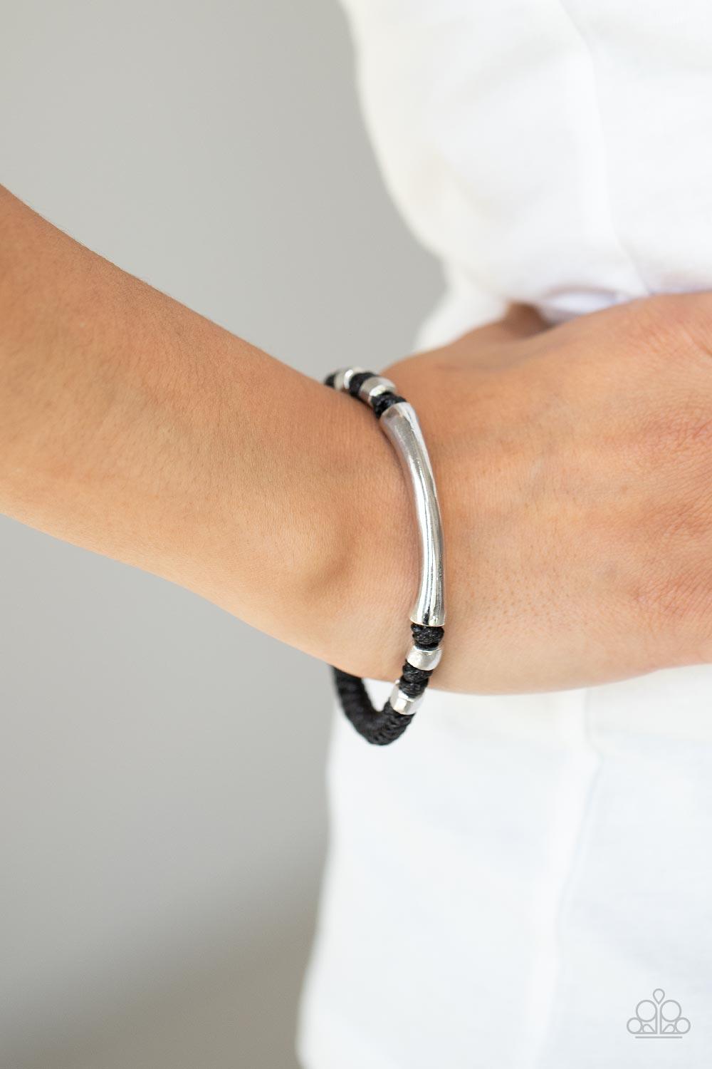 Grounded in Grit - Black Bracelet - Jewelry By Bretta