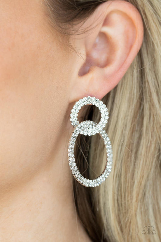 Intensely Icy White Earrings - Jewelry by Bretta