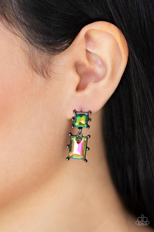 Cosmic Queen Multi Oil Spill Earrings - Jewelry by Bretta