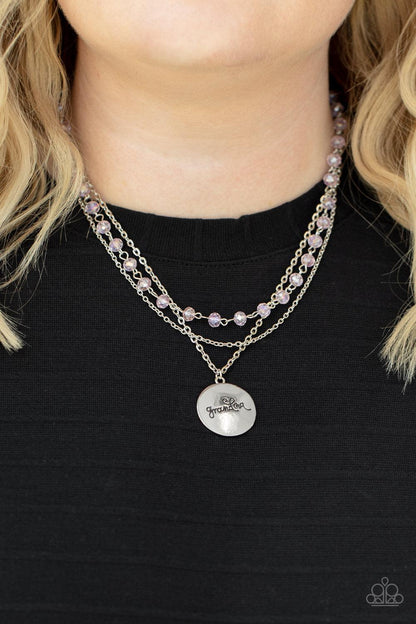 Promoted to Grandma Pink Necklace - Jewelry by Bretta