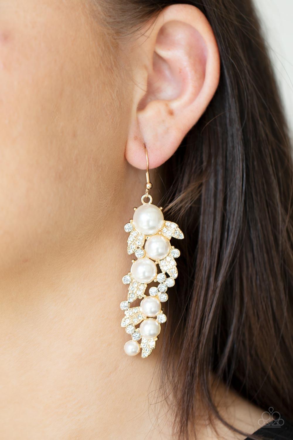 The Party Has Arrived Gold Earrings - Jewelry by Bretta
