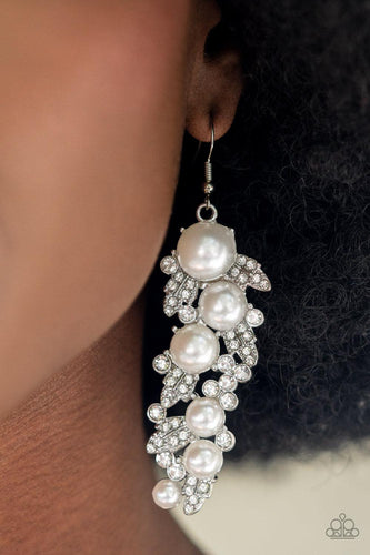 The Party Has Arrived White Earrings - Jewelry by Bretta - Jewelry by Bretta