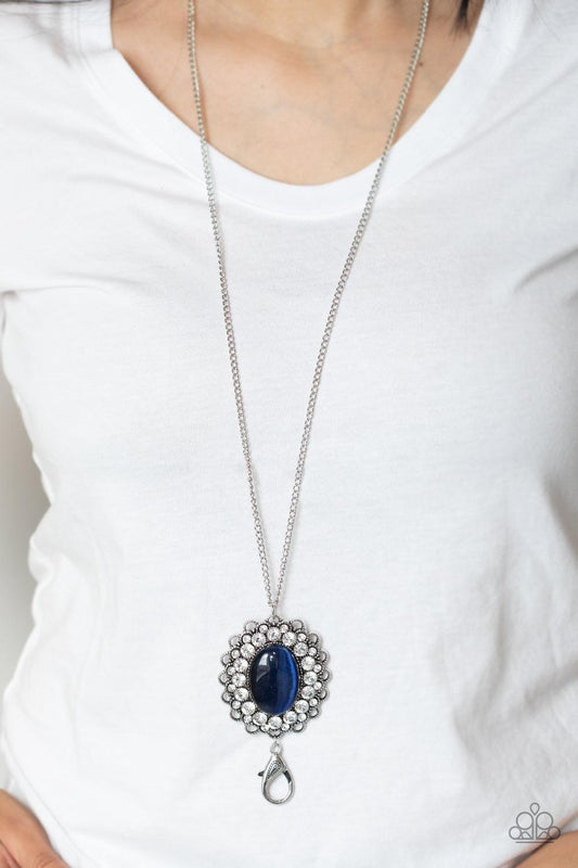 Oh My Medallion Blue Lanyard Necklace - Jewelry by Bretta