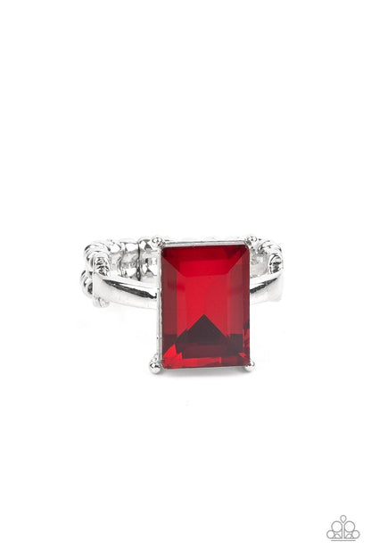 Social Glow Red Ring - Jewelry by Bretta