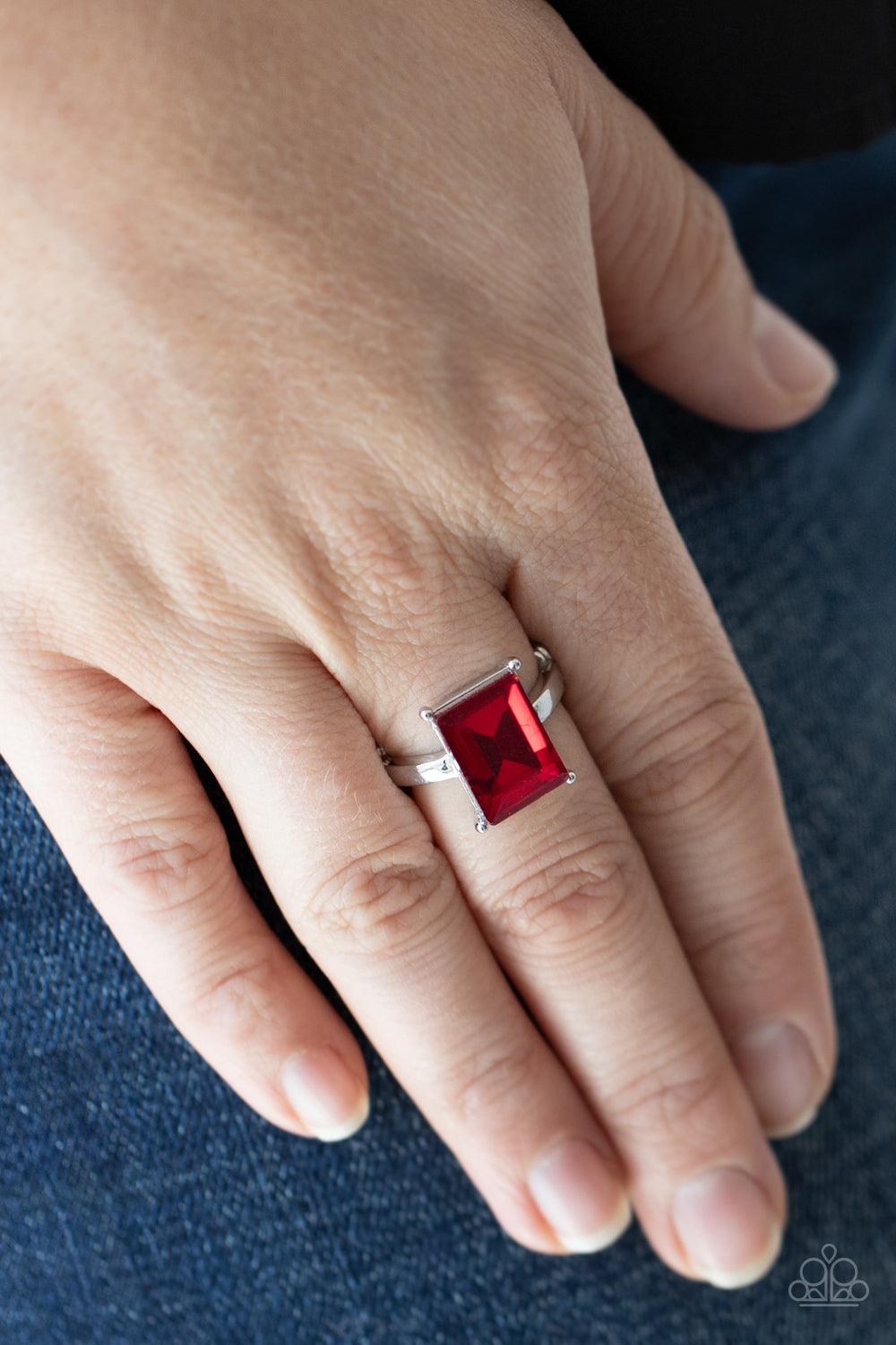 Social Glow Red Ring - Jewelry by Bretta