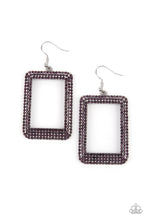 World FRAME-ous Purple Earrings - Jewelry by Bretta