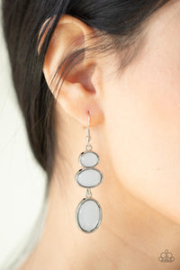Tiers Of Tranquility White Earrings - Jewelry by Bretta