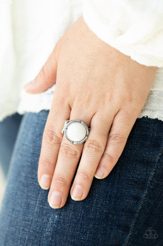 Dreamy Dunes White Ring - Jewelry by Bretta