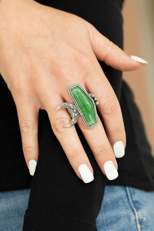 Cosmic Karma Green Ring - Jewelry by Bretta