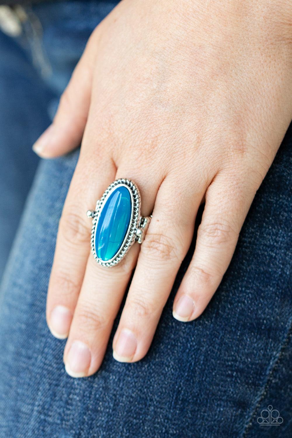 Oval Oasis Blue Ring - Jewelry by Bretta