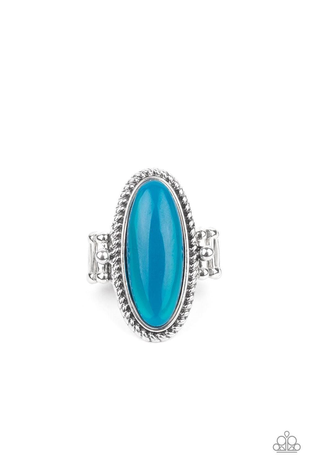 Oval Oasis Blue Ring - Jewelry by Bretta