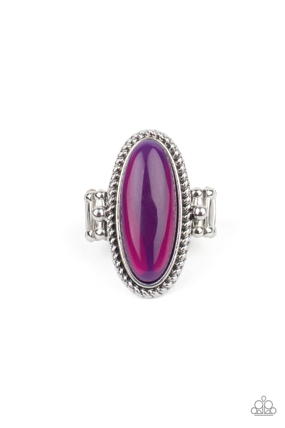 Oval Oasis Purple Ring - Jewelry by Bretta