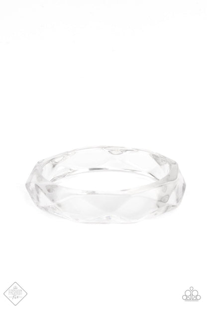 Clear-Cut Couture White Bracelet - Jewelry by Bretta