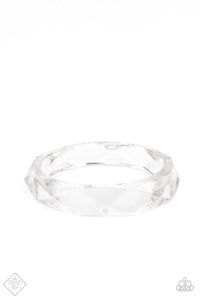 Clear-Cut Couture White Bracelet - Jewelry by Bretta