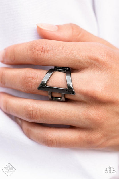 Rebel Edge Black Ring - Jewelry by Bretta