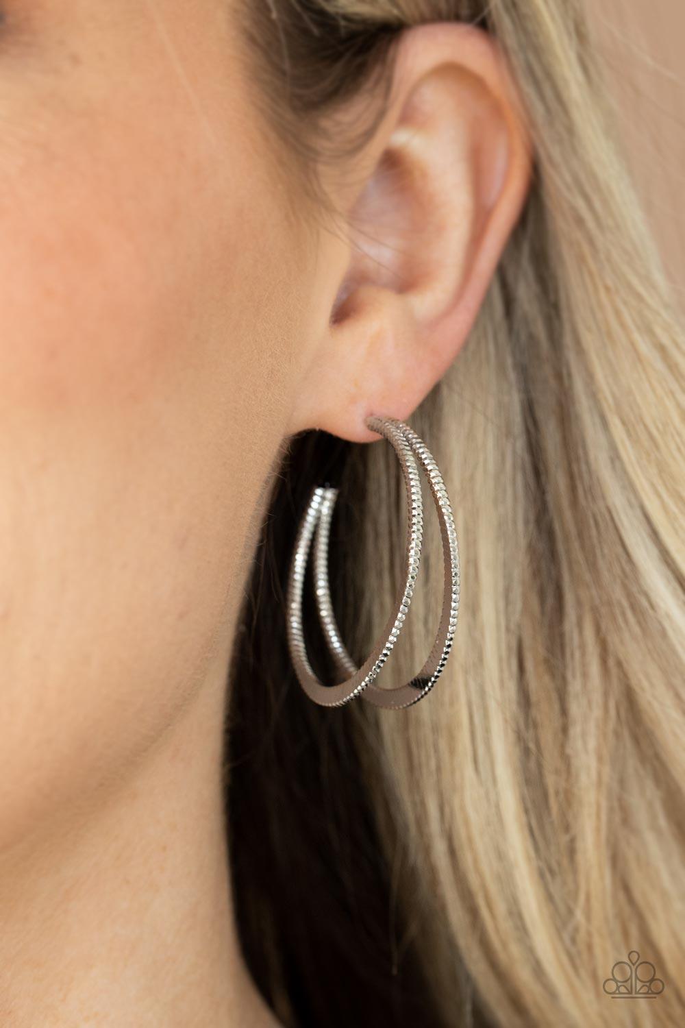 Rustic Curves Silver Earrings - Jewelry by Bretta