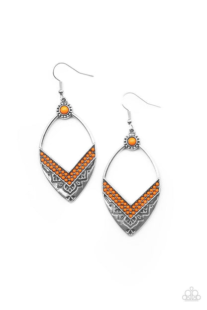 Indigenous Intentions Orange Earrings - Jewelry by Bretta