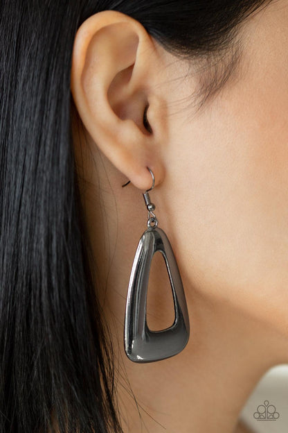 Irresistibly Industrial Black Earrings - Jewelry by Bretta