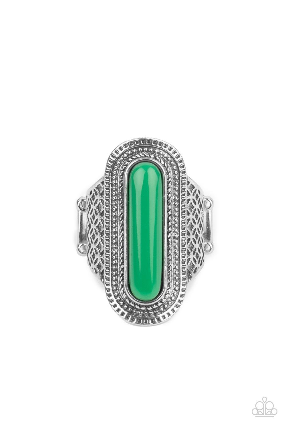 Dubai Distraction Green Ring - Jewelry by Bretta