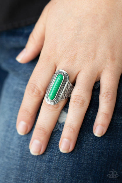 Dubai Distraction Green Ring - Jewelry by Bretta