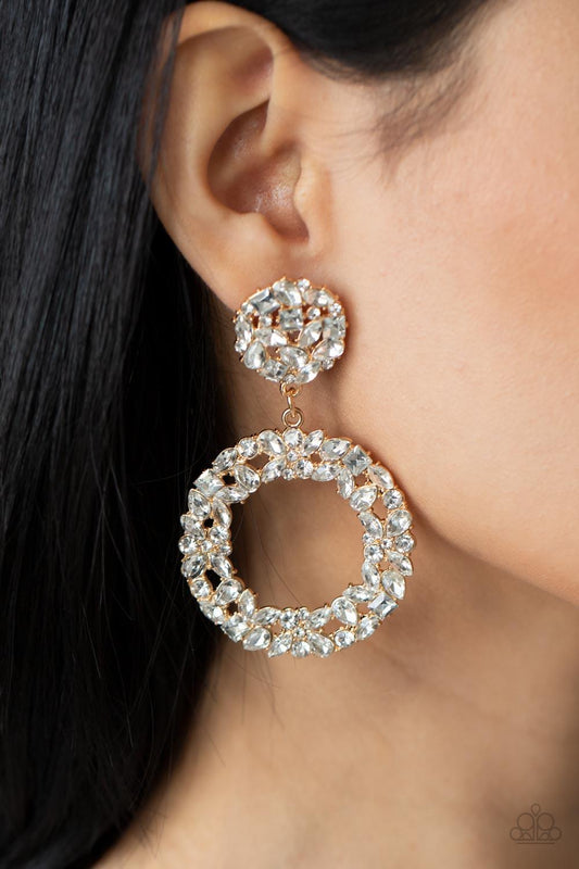 Party Ensemble Gold Earrings - Jewelry by Bretta