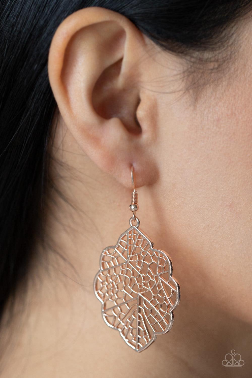 Meadow Mosaic Rose Gold Earrings - Jewelry by Bretta