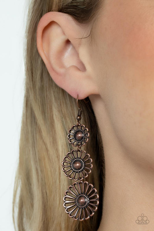 Gazebo Garden Copper Earrings - Jewelry by Bretta