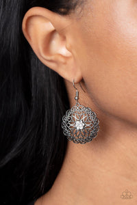 Flower Shop Sparkle White Earrings - Jewelry by Bretta