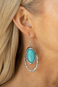 Pasture Paradise Blue Earrings - Jewelry by Bretta
