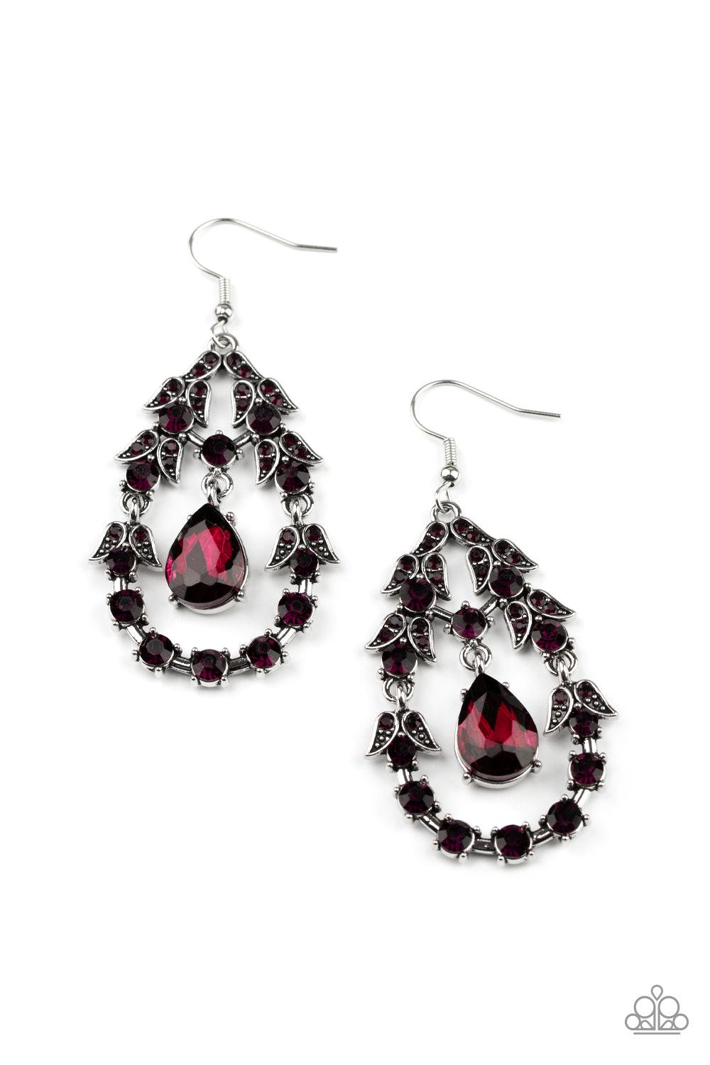 Garden Decorum Purple Earrings - Jewelry by Bretta