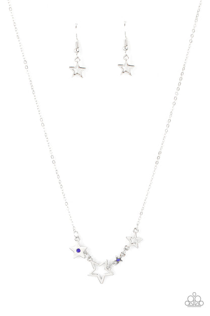 Proudly Patriotic Blue Necklace - Jewelry by Bretta
