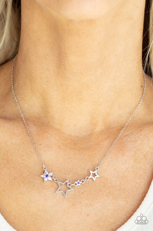 Proudly Patriotic Blue Necklace - Jewelry by Bretta