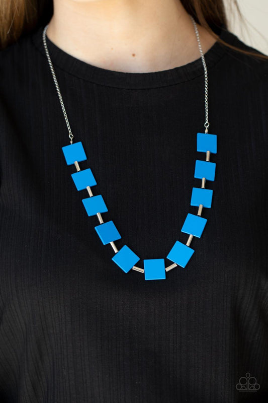 Hello, Material Girl Blue Necklace - Jewelry by Bretta