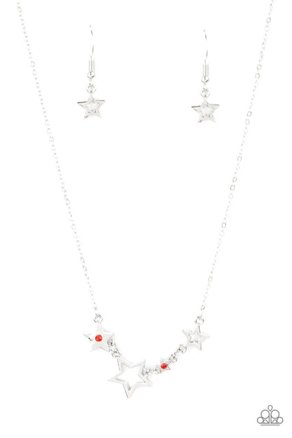 Proudly Patriotic Red Necklace - Jewelry by Bretta