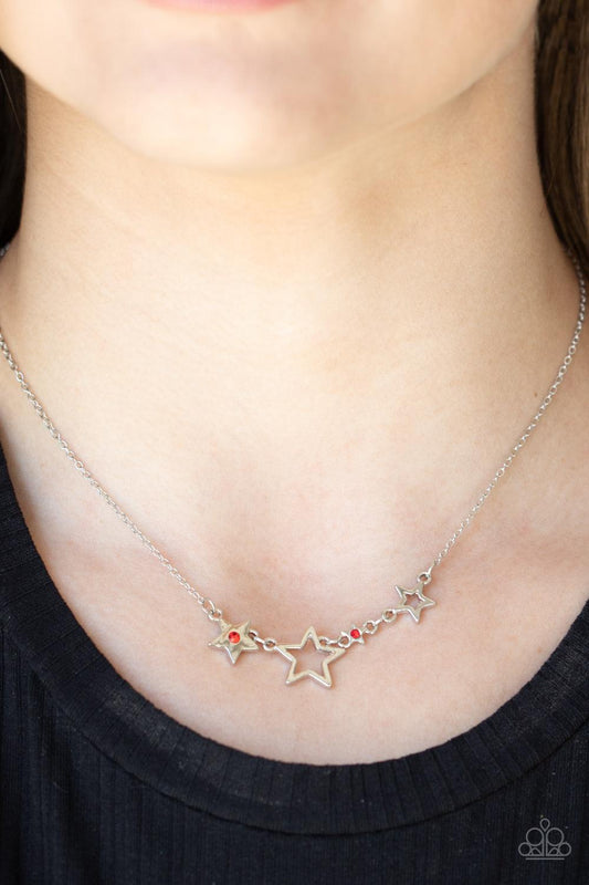 Proudly Patriotic Red Necklace - Jewelry by Bretta