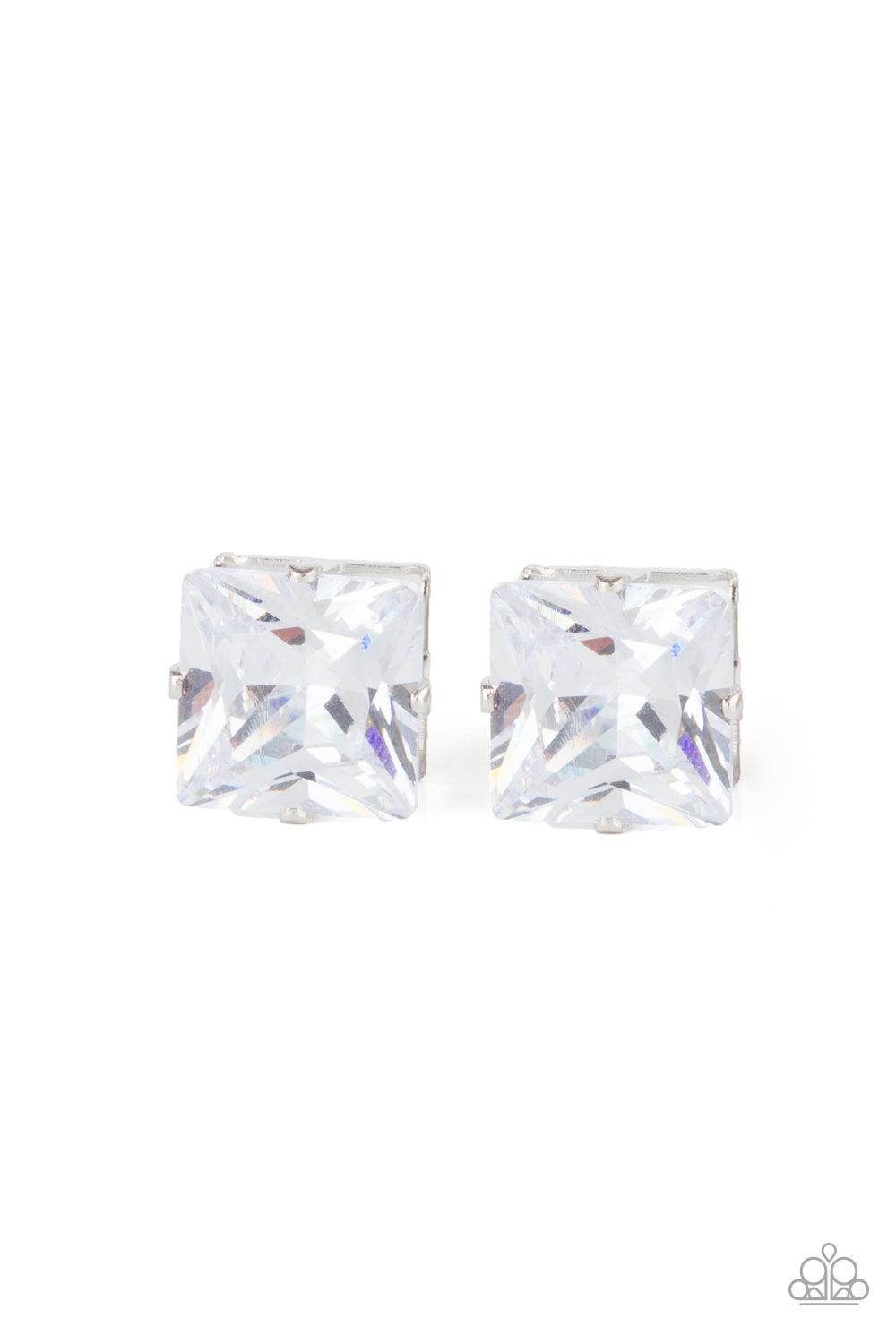 Times Square Timeless White Earrings - Jewelry by Bretta