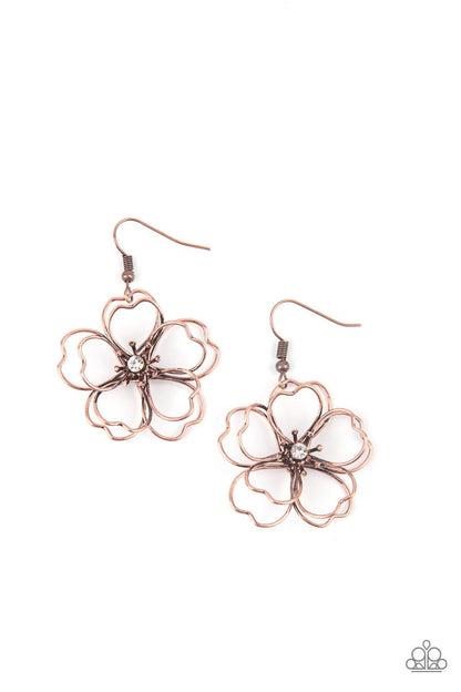 Petal Power Copper Earrings - Jewelry by Bretta