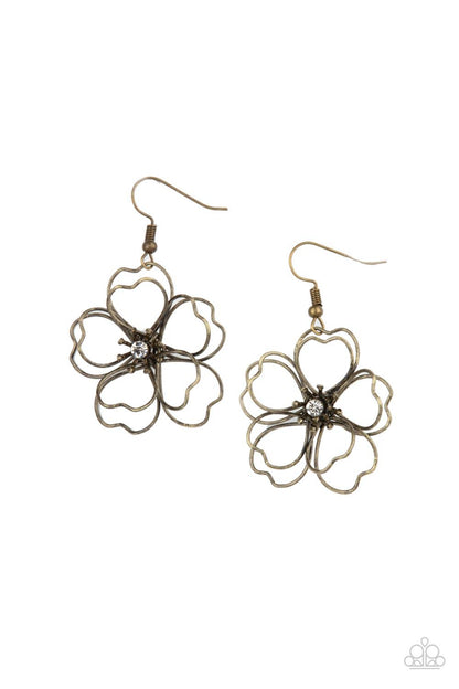 Petal Power Brass Earrings - Jewelry by Bretta