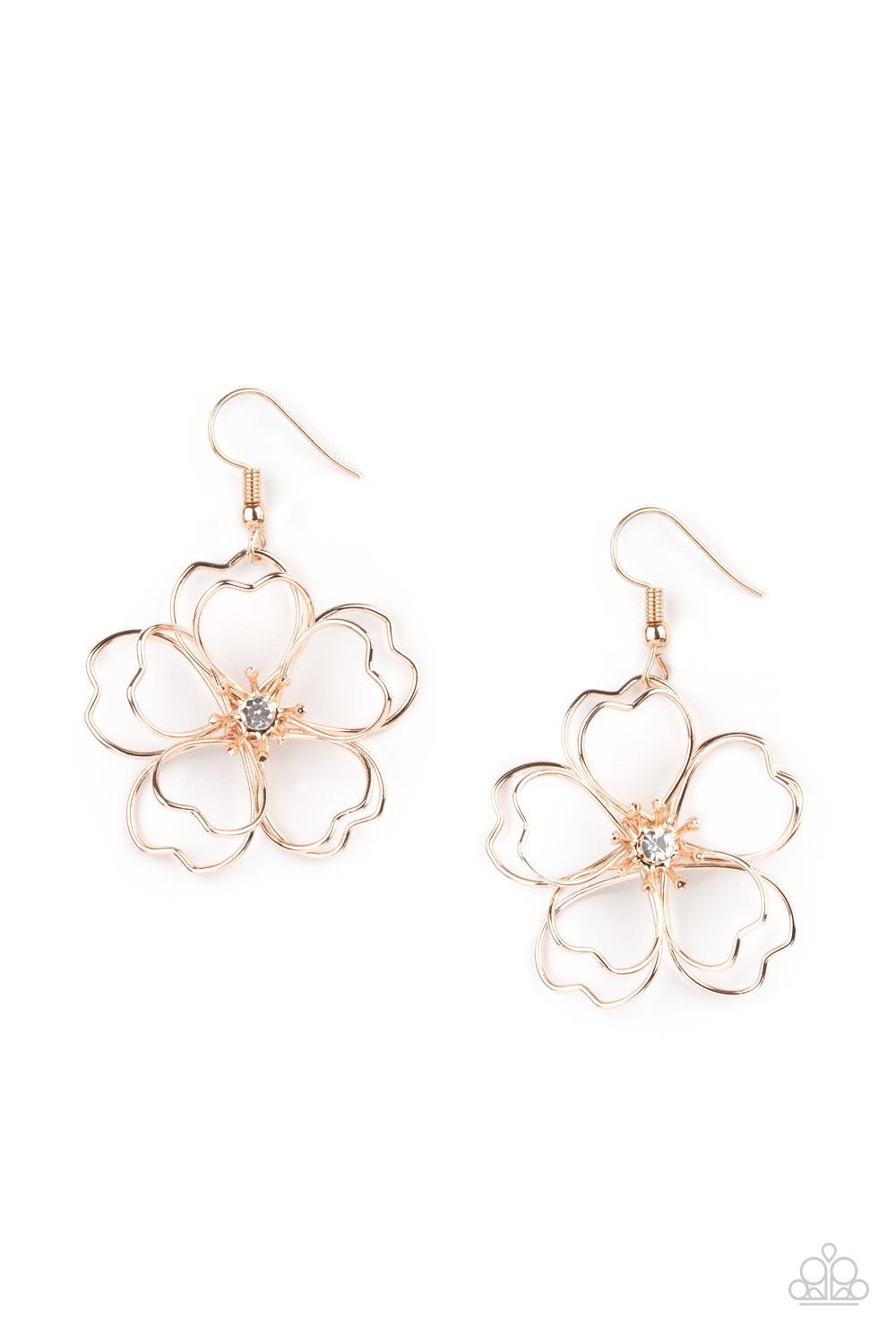 Petal Power Rose Gold Earrings - Jewelry by Bretta